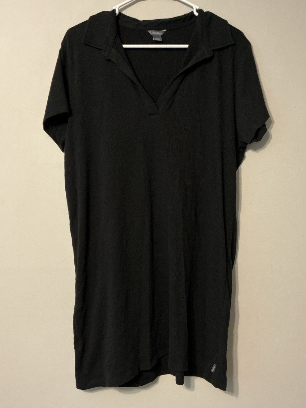Eddie Bauer Black Midi Shirt Dress